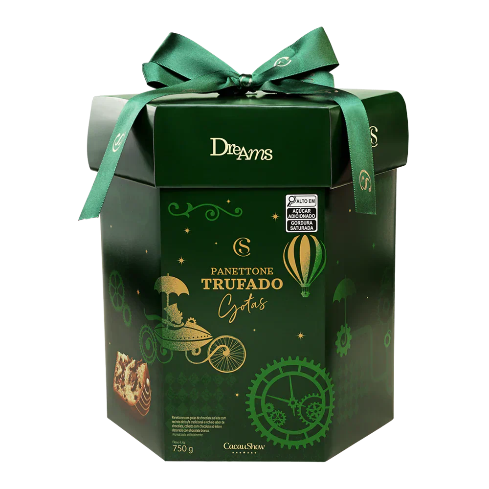 Panetone Dreams Trufado com Gotas ao Leite 750g