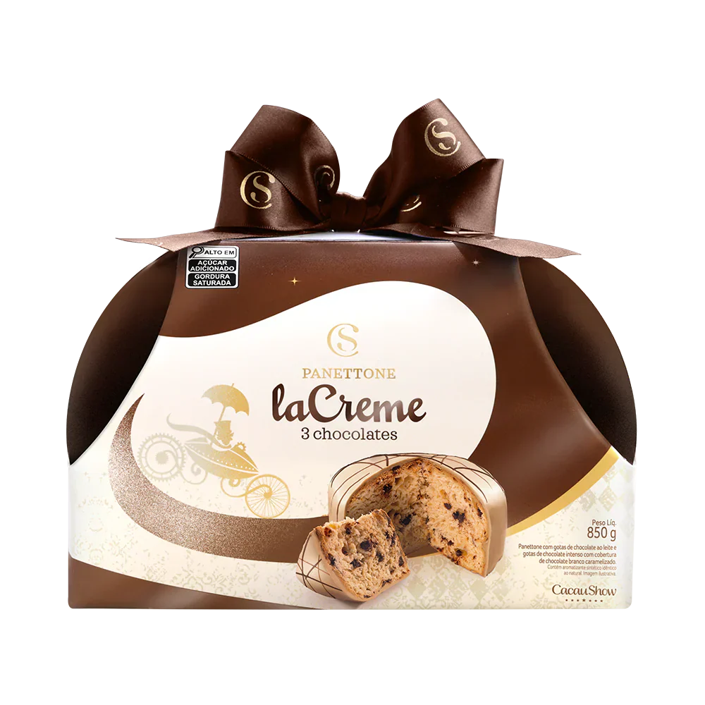 Panetone laCreme 3 Chocolates 850g